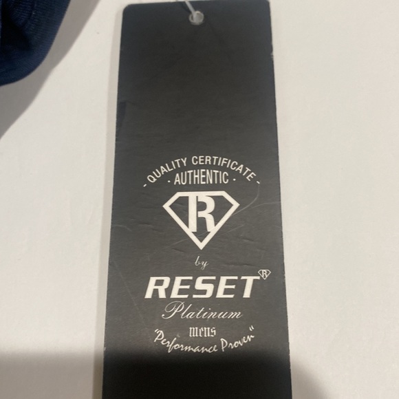 RESET PLATINUM Athletic Active Performance NWT TEE Dark Navy/Black SIZE M - Picture 9 of 11